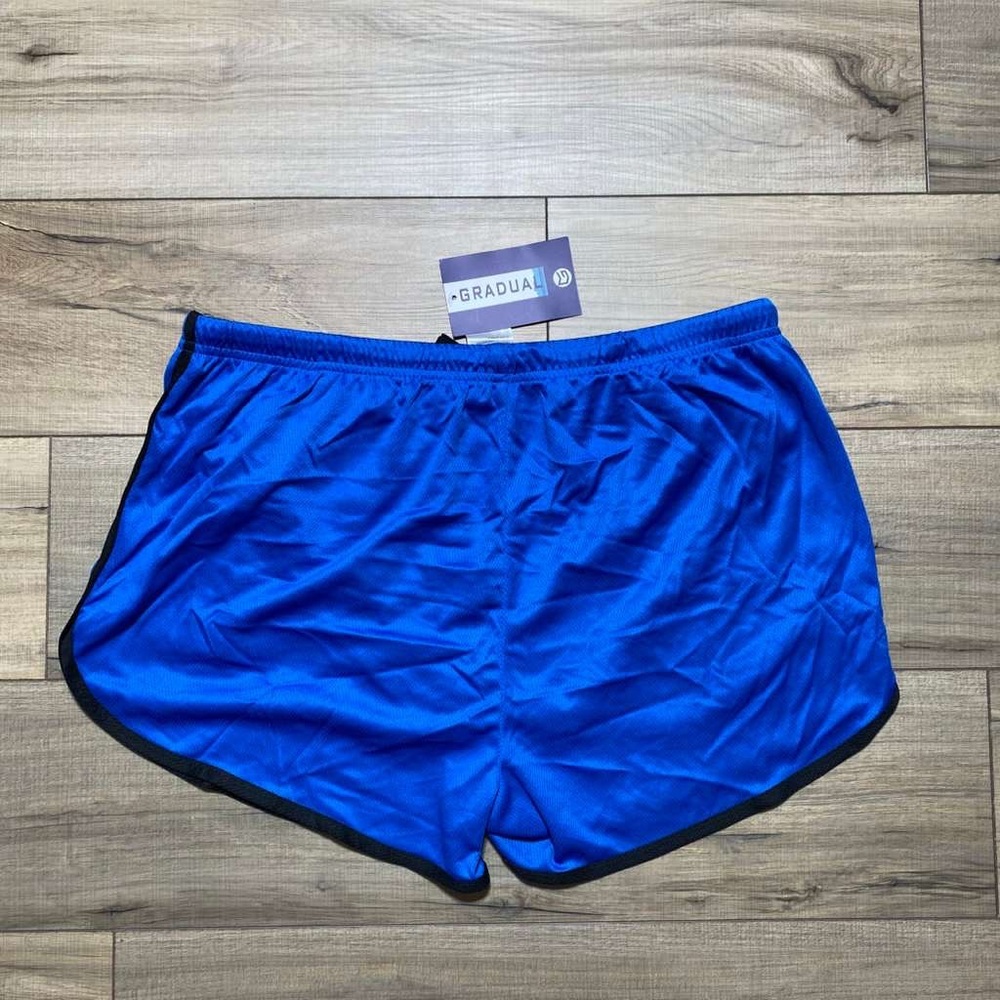Gradual Mens Built In Brief Athletic Shorts Size XXL Blue And Black - Picture 11 of 13